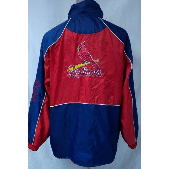 G-III Carl Banks MLB St Louis Cardinals Baseball Large Full Zip Spellout Jacket - Picture 2 of 16